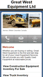 Mobile Screenshot of m.gwequipmentused.com