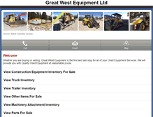 Tablet Screenshot of m.gwequipmentused.com